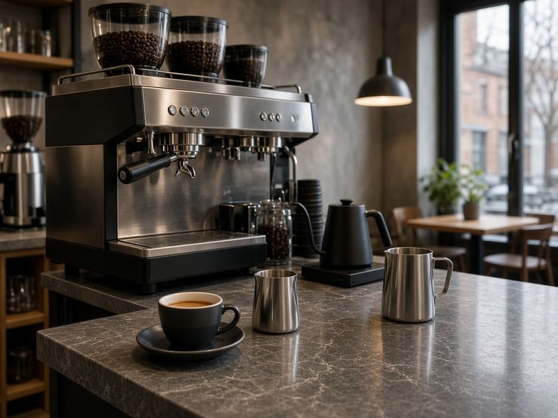 Espresso bar at Angloozieg Studio